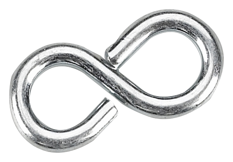 Onward 282XBC Closed S-Hook, 20 lb Working Load, 2.4 mm Dia Wire, Metal, Zinc