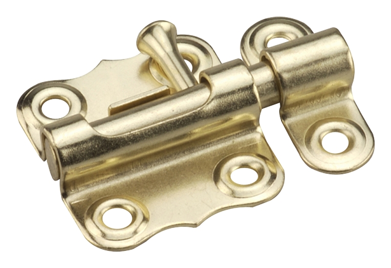 Onward 376BV Regular-Duty Barrel Bolt, 7 mm Bolt Head, Steel, Brass, 1 BAG