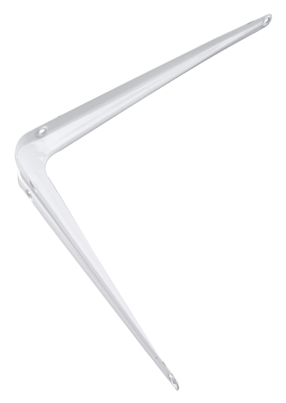 Onward 496WI10VBC Shelf Bracket, 35 lb, 10 in H, Steel, White