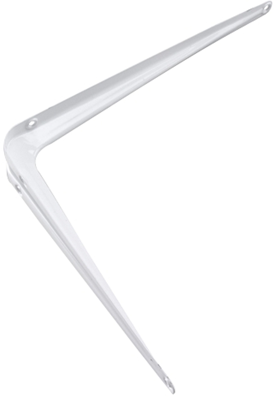 Onward 496WI8VBC Shelf Bracket, 35 lb, 7-7/8 in H, Steel, White