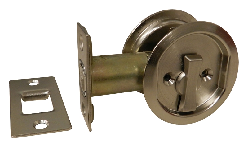 Onward 17RNB42R Pocket Door Pull, 62 mm Dia, Includes: 2-3/8 in Non-Adjustable Backset