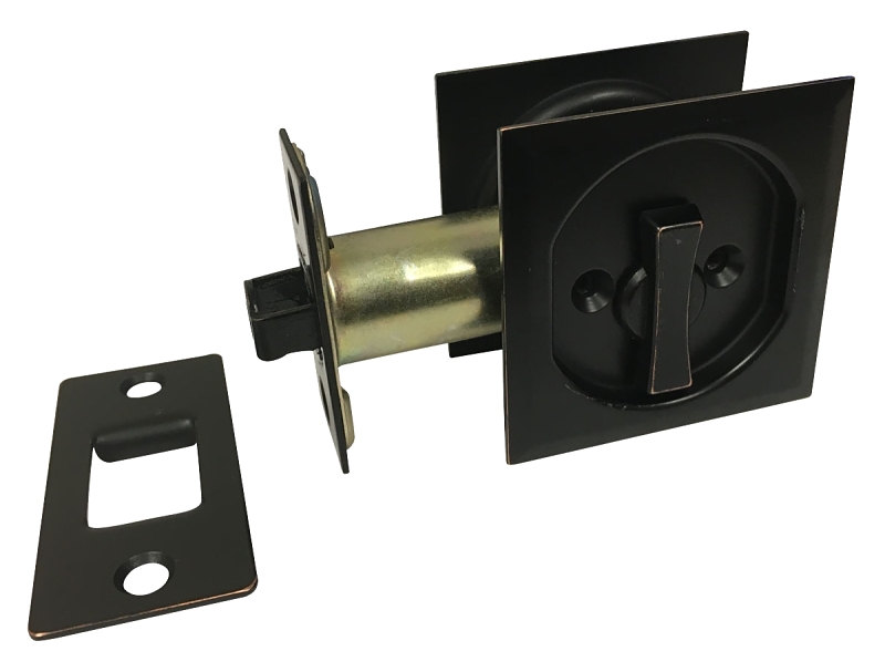 Onward 17SORB42R Pocket Door Pull, 62 mm W, 91 mm D, Oil-Rubbed Bronze