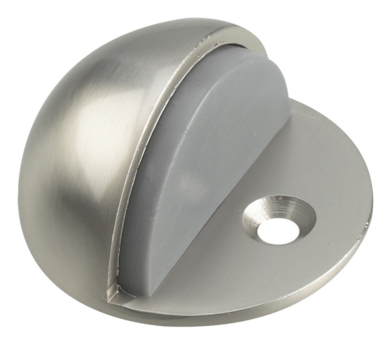 Onward 218NBR Low-Profile Dome Door Stop, Metal, Brushed Nickel