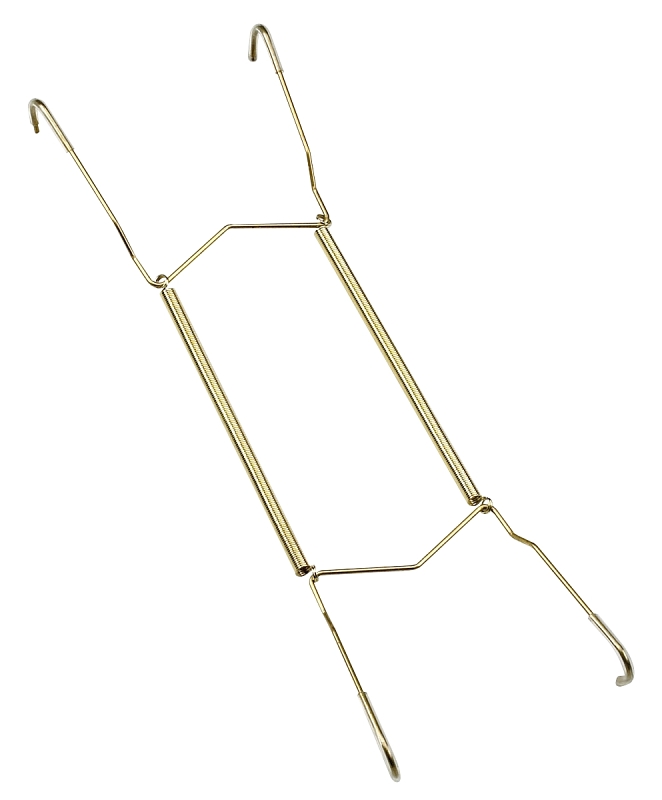 Onward 2812BR Plate Hanger, 18 in L x 11 in W Dimensions, Metal, Brass