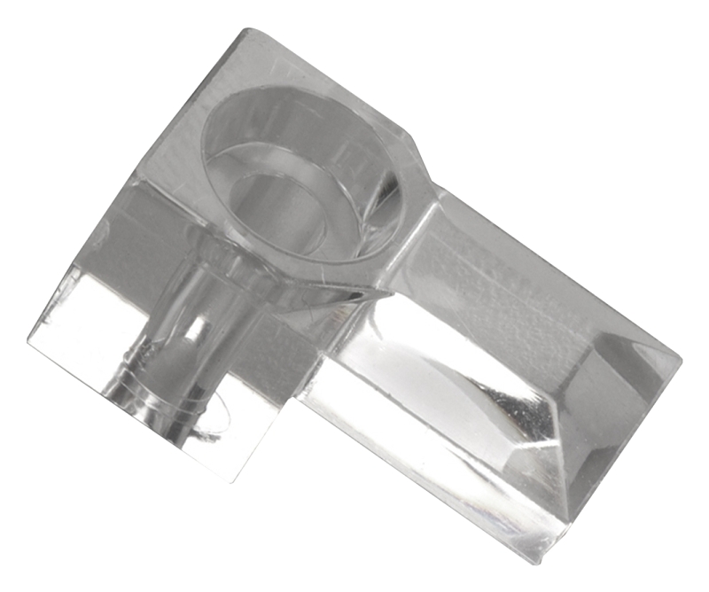 Onward 8PR Mirror Clip, 1/4 in Thick Dimensions, Plastic, Clear, Door, Wall