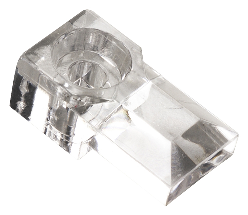 Onward 9PR Mirror Clip, 1/8 in Thick Dimensions, Plastic, Clear, Door, Wall