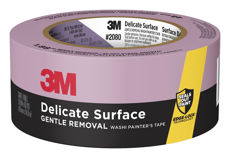 ScotchBlue 2080EL-48EC-G Painter's Tape, 60 yd L, 1.88 in W, Flat Back Paper Backing, Blue