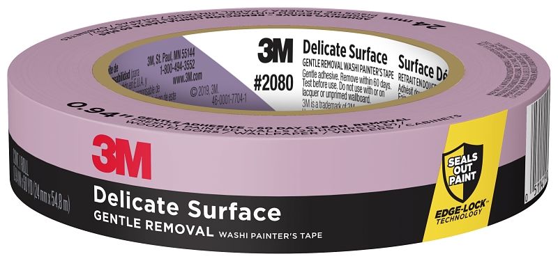 ScotchBlue 2080EL-24N Painter's Masking Tape, 60 yd L, 0.94 in W, Blue