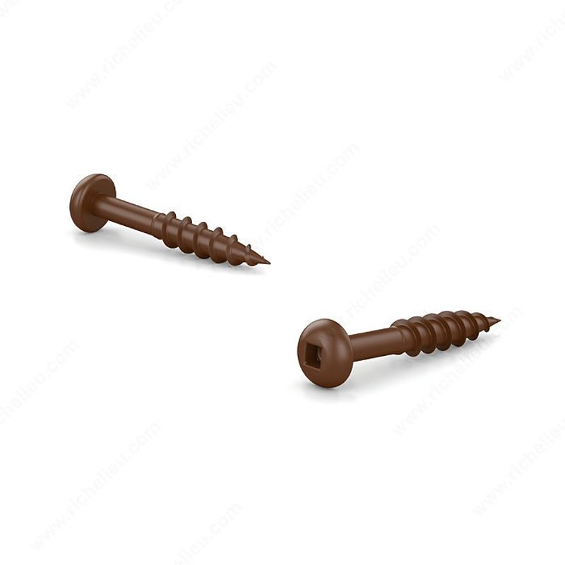 Reliable PKCBR8114C1 Deck Screw, #8 Thread, 1-1/4 in L, Coarse, Partial Thread, Pan Head, Square Drive, Regular Point