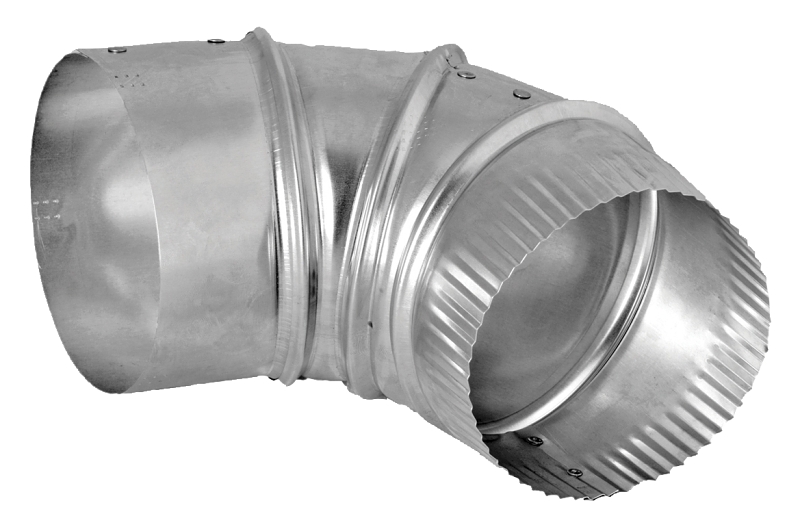 DUNDAS JAFINE E3E24ZW Vent Elbow, 3 in Connection, Aluminum
