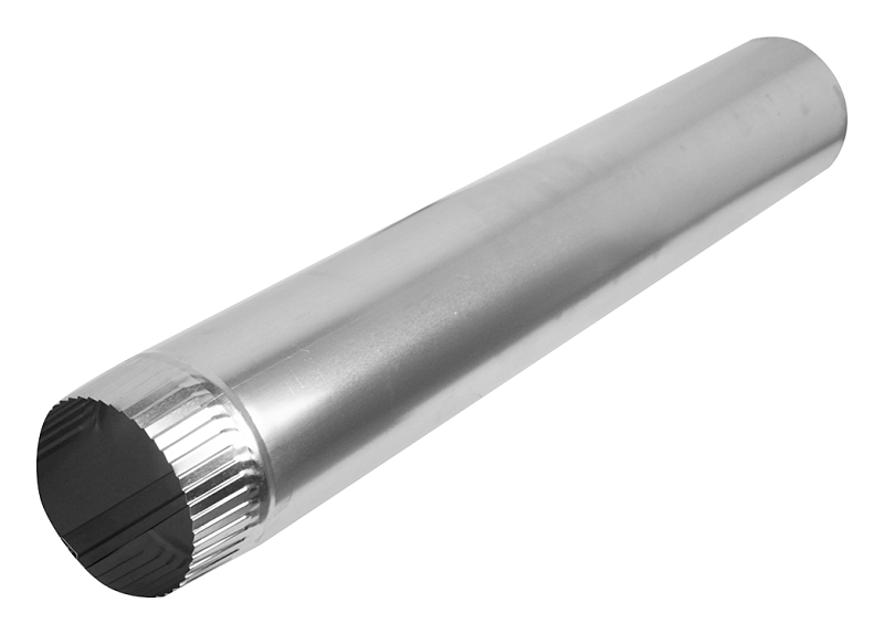 Dundas Jafine P460 Snap-Lock Pipe, 4 in Dia, 60 in L, 0.012 in, Aluminum