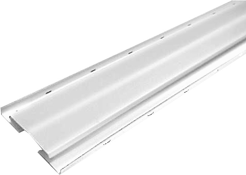 Master Flow AR10WH Ridge Vent, 10 ft L, 7-1/2 in W, Aluminum, White