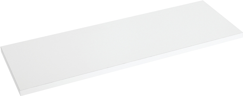 Knape & Vogt 1980 WH 10X24 Series Shelf Board, 24 in L, 10 in W, White, For: KV Standard/Bracket Shelving Systems