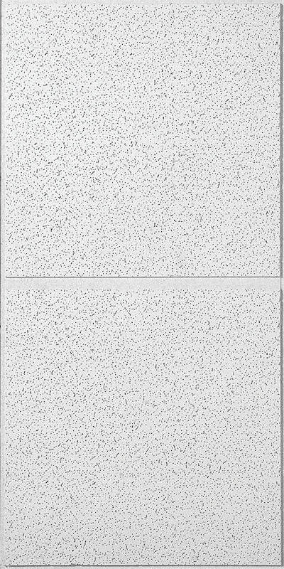 USG R2742 Ceiling Panel, 4 ft L, 2 ft W, 3/4 in Thick, Fiberboard, White/Beige/Gray
