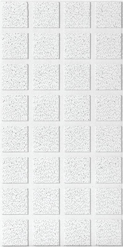 USG R2862 Ceiling Panel, 4 ft L, 2 ft W, 3/4 in Thick, Mineral Fiber, White/Beige/Gray