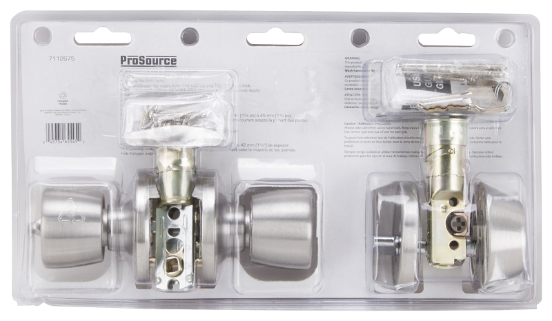 ProSource T-5764-D101SS Combination Lockset, Stainless Steel, Stainless Steel