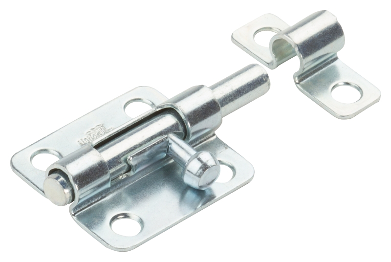 National Hardware MPB834 Series N227-314 Barrel Bolt, 0.32 in Dia Bolt Head, 2-1/2 in L Bolt, Steel, Zinc