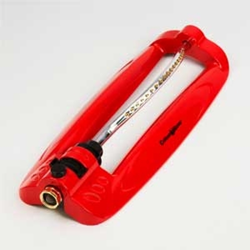 Gardena CW-9MOS-R Oscillating Lawn Sprinkler, Red, 3600 sq-ft, Metal