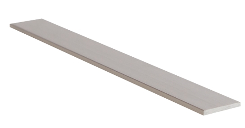 Loxcreen DUA3019SCL08 Flat Bar, 1 in W, 8 ft L, 1/8 in Thick, Aluminum, Satin Clear