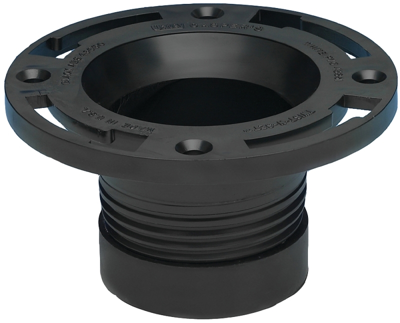 Oatey 43650 Closet Flange, 4 in Connection, ABS