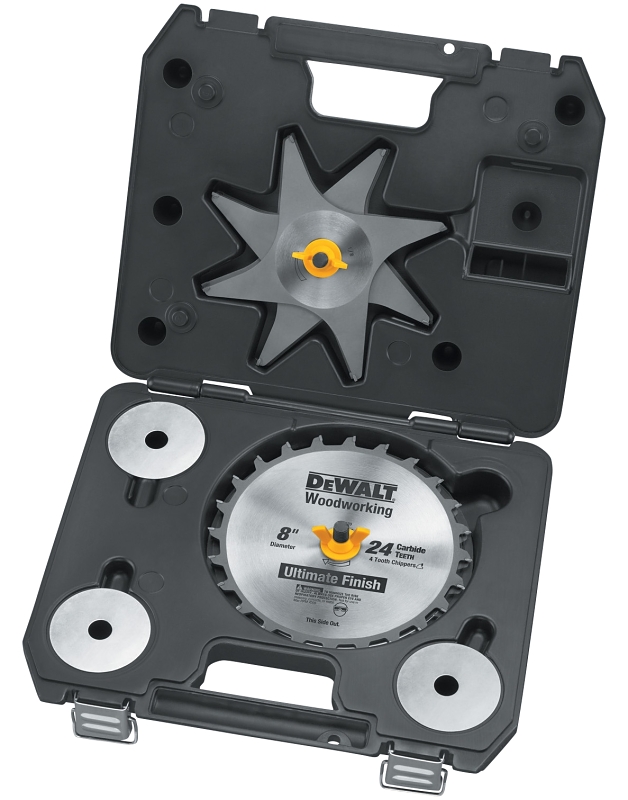 DEWALT DW7670 Dado Saw Blade, 8 in Dia, 5/8 in Arbor, 24-Teeth