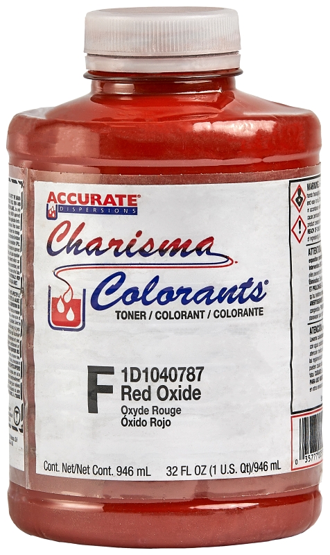Charisma ACC040787-14 Colorant, F-Red Oxide, 1 qt