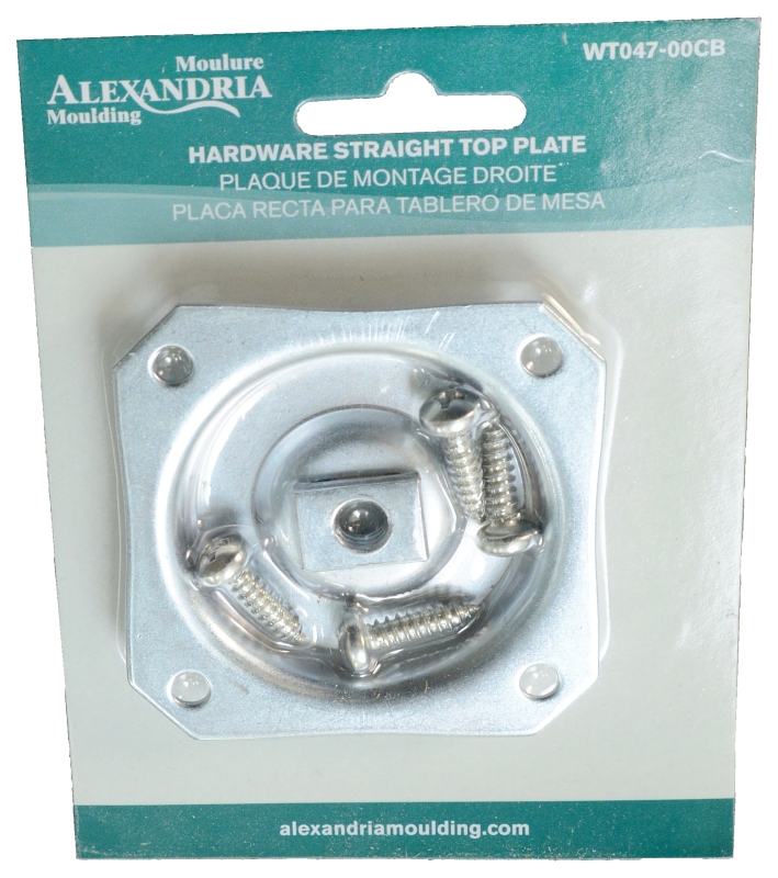 ALEXANDRIA Moulding WT047-00CB Top Plate, 2-7/16 in Dimensions