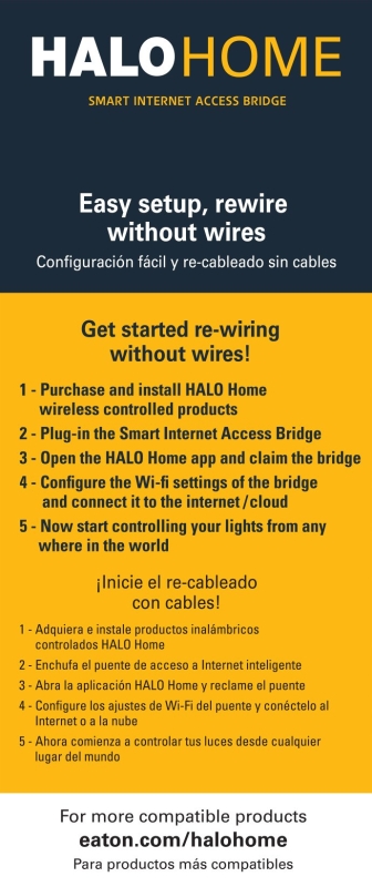 Halo HWB1BLE40AWH Internet Access Bridge, 110/120 V, White