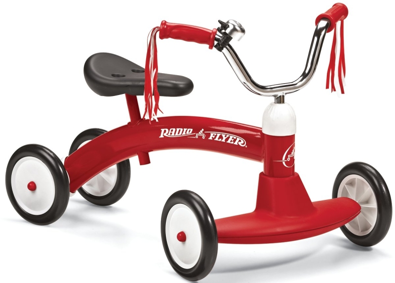 Radio Flyer 20 Tricycle, 1 to 3 years, Steel Frame, 5-1/2 in Front Wheel, Red