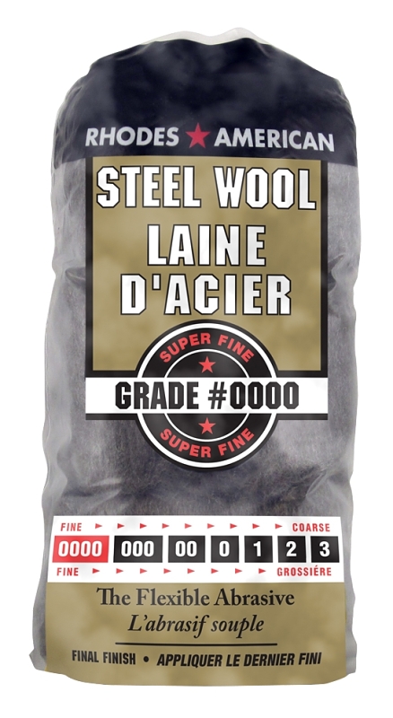 Homax 10121152 Steel Wool, #0000 Grit, Super Fine, Gray