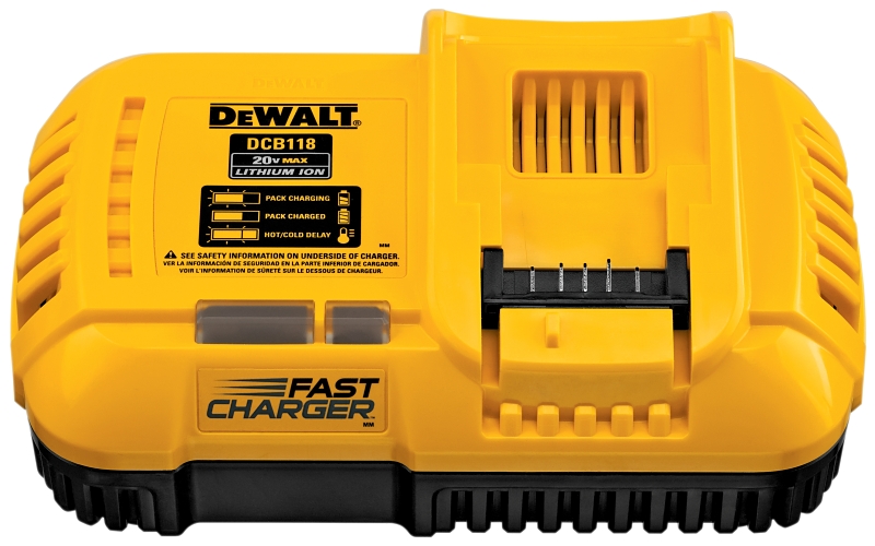 DEWALT DCB118 Fast Charger, 20 to 60 V Input, 6 Ah, 60 min Charge, Battery Included: Yes