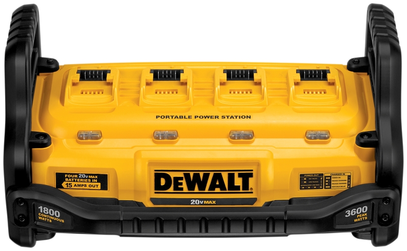 DeWALT DCB1800B Power Station and Simultaneous Battery Charge, 120 V Input, 4 Ah, 2 hr Charge, Battery Included: No