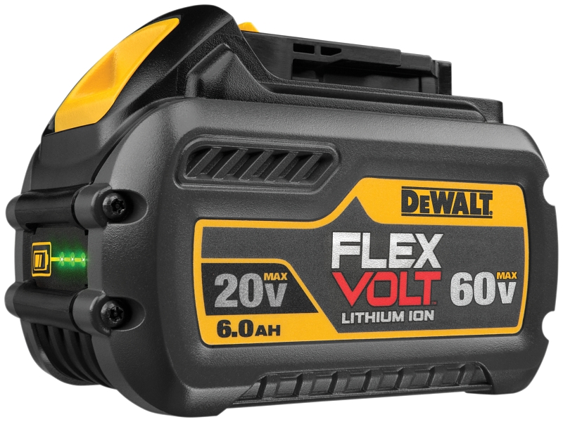 DeWALT DCB606 Rechargeable Battery Pack, 20/60 V Battery, 6 Ah, 1 hr Charging
