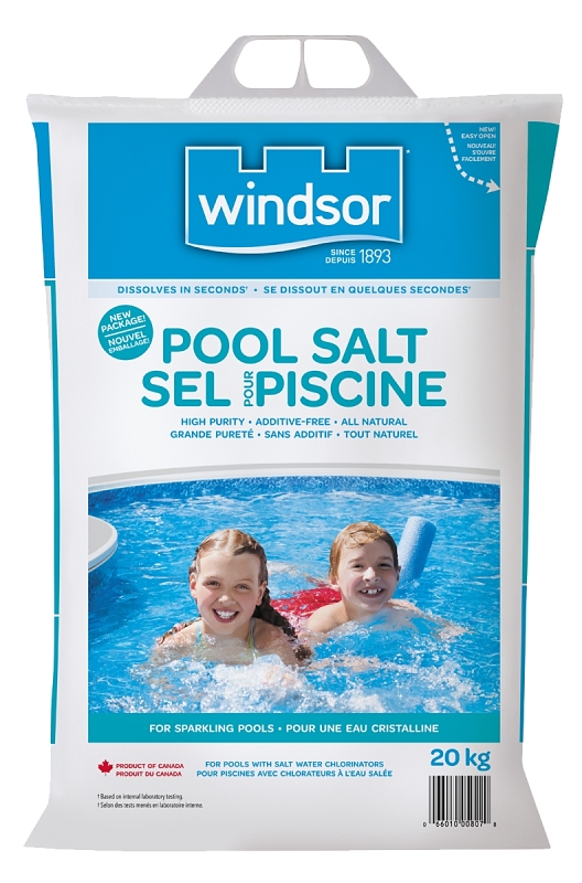 Windsor 0807 Heavy-Duty Pool Salt, Crystal, 20 kg Bag