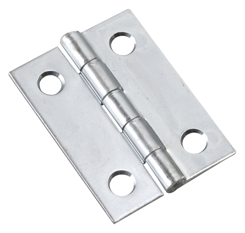 Onward 837XR Butt Hinge, 2 in H Frame Leaf, 1/16 in Thick Frame Leaf, Steel, Zinc, Non-Removable Pin, Mortise, 9 lb