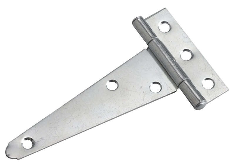 Onward 906XR Light-Duty T-Hinge, 24 mm W Frame Leaf, 63.5 mm H Frame Leaf, Steel, Zinc, 12 lb, Includes: Nail, Screws