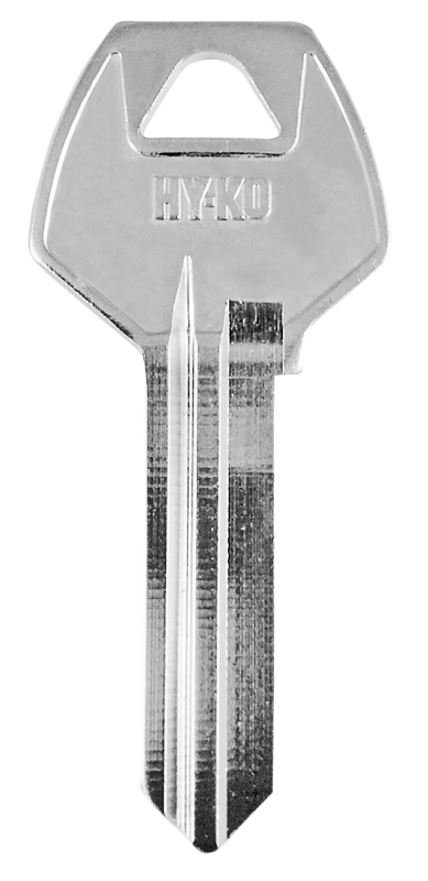 Hy-Ko 11010CO107 Key Blank, Brass, Nickel-Plated, For: Corbin/Russwin CO107 Locks