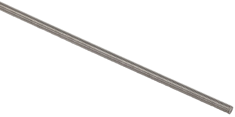 Stanley Hardware 4007BC Series N218-321 Threaded Rod, #10-32 Thread, 36 in L, Fine Grade, Stainless Steel, UNF Thread