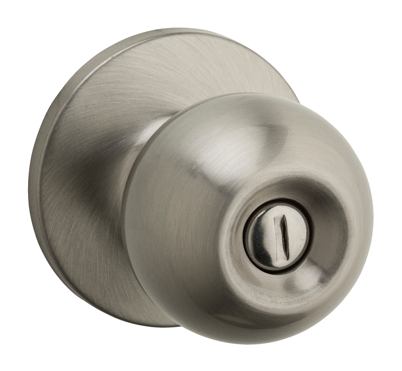 Weiser Regina Series 9SK30000-025 Privacy Door Knob, Satin Nickel