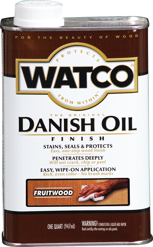 WATCO 65441 Danish Oil, Fruitwood, Liquid, 1 qt Can