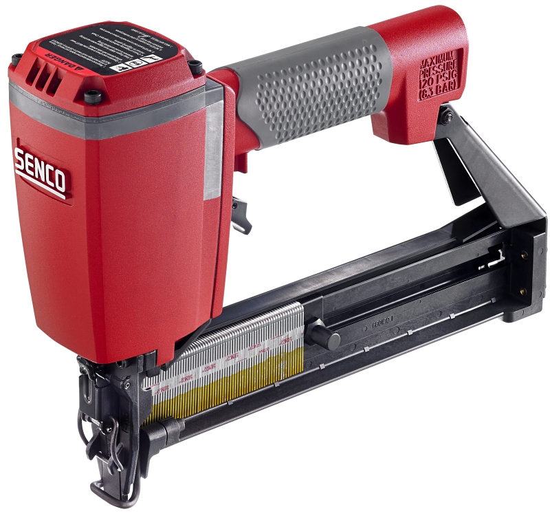Senco 300184N Medium-Heavy Wire Stapler, 7/16 in W Crown, 3/4 to 1-1/2 in L Leg, 145 Magazine, 2.16 scfm Air