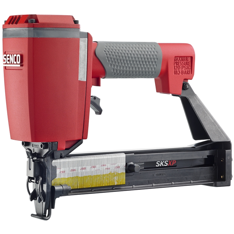 Senco 300184N Medium-Heavy Wire Stapler, 7/16 in W Crown, 3/4 to 1-1/2 in L Leg, 145 Magazine, 2.16 scfm Air