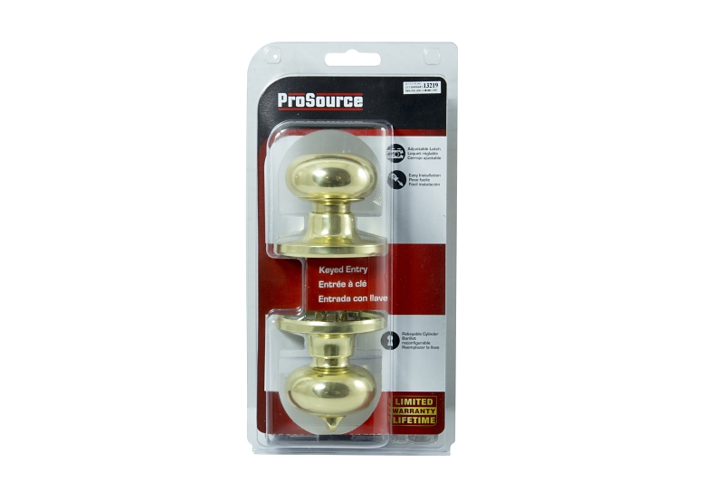 ProSource TF700V-PS Entry Knob, Stainless Steel, KW1, KA3 Keyway, 3 Grade
