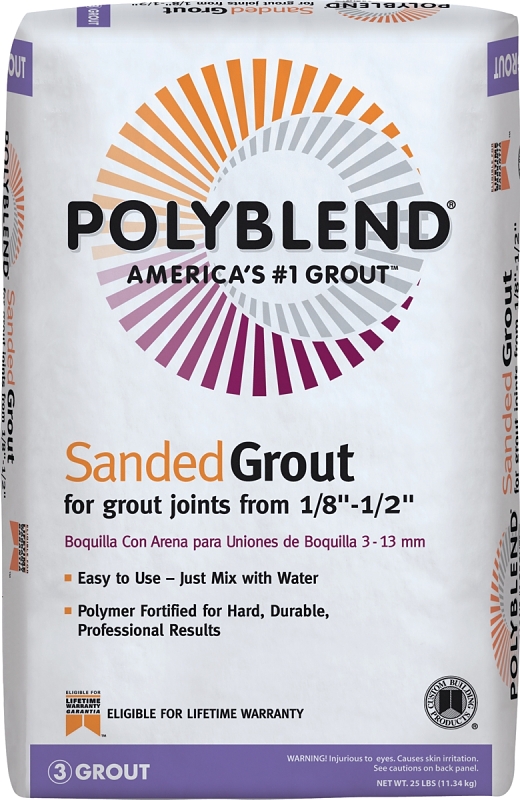 20380 GROUT SANDED DELOREAN GRY 25LB