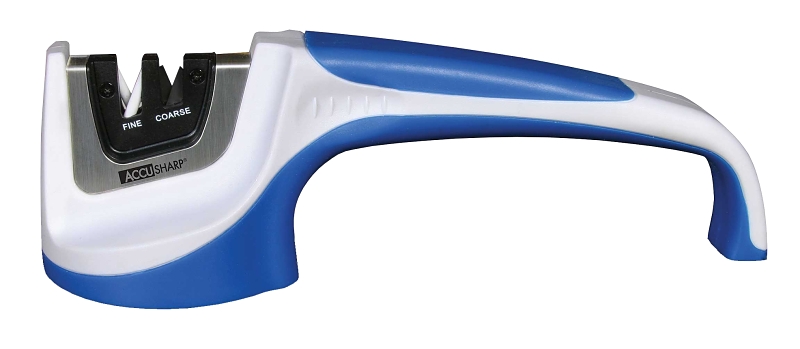 Accusharp 036E Knife Sharpener, Diamond-Honed Tungsten Carbide Abrasive, Ergonomic Handle