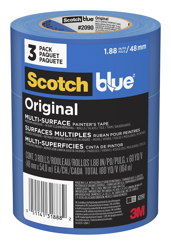 3M 2090-36E 1-1/2" ScotchBlue™Painters Tape Original Multi-Surface 