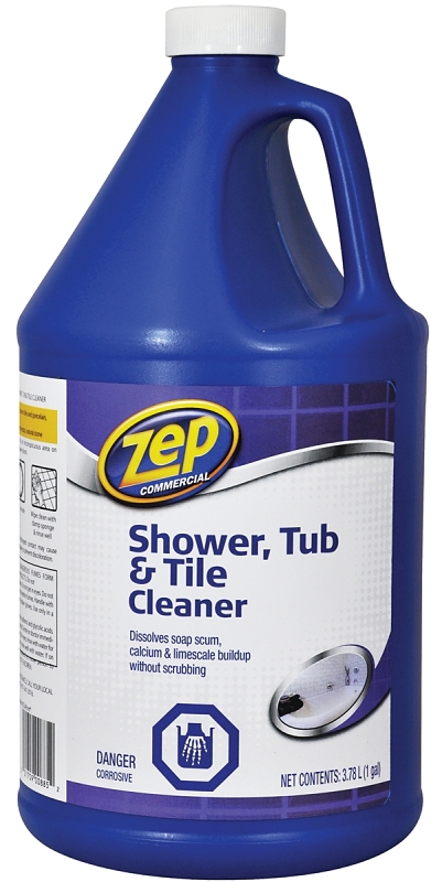 Zep CASTT128 Shower Tub and Tile Cleaner, 128 oz, Liquid