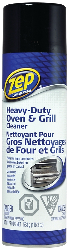 Zep CAOVGR19 Oven and Grill Cleaner, 19 oz Aerosol Can, Liquid, Butyl, Grayish White