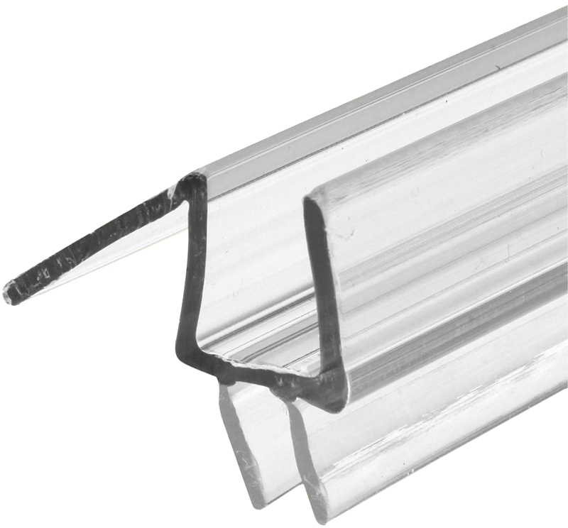 Prime-Line M 6258 Sweep, 3/8 in W, 1/2 in H, Vinyl Seal/Brush, Clear