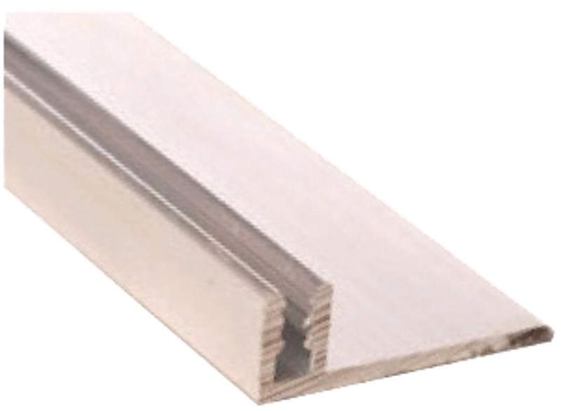 Shur-Trim FA651BGE03EPS Pinless Channel, 3 ft L, 1-1/4 in W, Rubber, Silver Gray